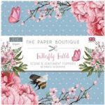 Paper Boutique 5in x 5in Pad Scene & Sentiments Toppers 160gsm 80 Sheets | Butterfly Ballet