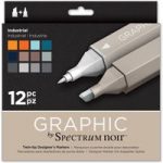 Spectrum Noir Graphic Marker Pen Set Industrial | Set of 12