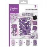 Crafter’s Companion A6 Stamp Set Butterfly Bouquet Set of 3 | Background Layering Stamps