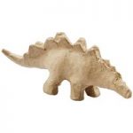 Creativ Papier Mache Stegosaurus Dinosaur 9cm x 21.9cm x 4.5cm