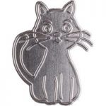 CraftStash Metal Hot Foil Stamp Cat | 85mm x 65mm
