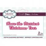 Sue Wilson Die Set Merriest Christmas Ever | Festive Shadowed Sentiment