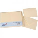 Craft UK C6 Card Blanks & Envelopes Ivory | 50 pack