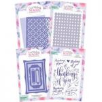 Card Making Magic 5in x 7in Thinking Of You Die & Embossing Folder Bundle