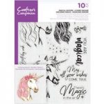 Crafter’s Companion A5 Layering Stamp Set Magical Unicorn | Set of 10