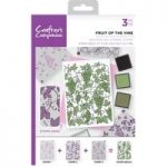Crafter’s Companion A6 Stamp Set Fruit of the Vine Set of 3 | Background Layering Stamps