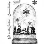 Woodware Polymer Stamp Clear Singles Snowglobe | Set of 4