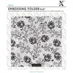 Xcut 6in x 6in Embossing Folder Abstract Thistles
