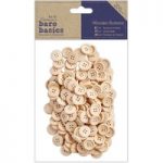 Papermania Bare Basics Wooden Buttons (200pcs)