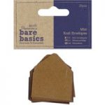 Papermania Bare Basics Mini Kraft Envelopes – Brown
