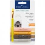 Faber Castell Gelatos Water-soluble Crayon Set Neutral | Set of 6