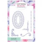 Card Making Magic Die Set Oval Scrolls Set of 9 by Christina Griffiths