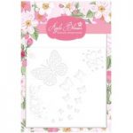 Apple Blossom 6in x 6in Stencil Butterfly Sentiment Card