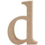 Creativ MDF Letter Lowercase D 12.2cm x 2cm