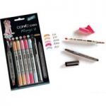 Copic Ciao 5 + 1 Marker Pen Set with a Copic Multiliner Manga #7 | Set of 6