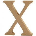 Creativ MDF Letter Uppercase X 8cm x 1.5cm