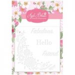 Apple Blossom 6in x 6in Stencil Floral Sentiment Card