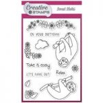Creative Stamps A6 Stamp Set Sweet Sloths | Set of 12