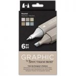 Spectrum Noir Graphic Marker Pen Set Neutral | Set of 6
