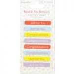 Dovecraft Sentiment Toppers Back to Basics Over The Rainbow | Pack of 8