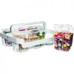 Deflecto Caddy Organiser | 4 Small 1 Med Compartment