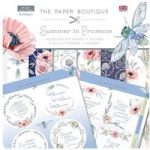 Paper Boutique 8in x 8in Paper Kit Paper Pad & Die Cut Toppers 44 Sheets | Summer in Provence