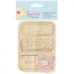 Papermania MDF Wooden Postcards Pack of 6 | Sweet Treats