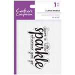Crafter’s Companion Clear Acrylic Stamp A Little Sparkle Sentiment | Inspirational Sayings Collection