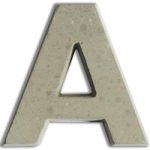 Concrete Letter Small Size A | 5cm