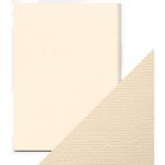 Craft Perfect by Tonic Studios A4 Weave Textured Card Cream | Pack of 10