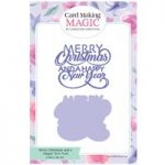 Card Making Magic Die Set Merry Christmas & Happy New Year Sentiment Set of 2 by Christina Griffiths