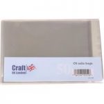 Craft UK C6 Cello Card Bags | 50 pack