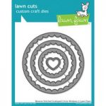 Lawn Fawn Die Set Reverse Stitched Scalloped Circle Window Set of 4 | Lawn Cuts Custom Craft