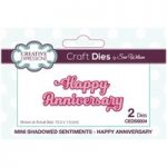 Sue Wilson Die Set Happy Anniversary | Mini Shadowed Sentiments