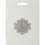 CraftStash Metal Hot Foil Stamp Fancy Frame | 65mm x 60mm