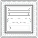 Julie Hickey Designs Die Set Layers Frames & Banners Square | Set of 8