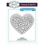 Sue Wilson Stamps To Die For Pleated Heart