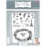 Phill Martin Sentimentally Yours A5 Stamp Set Timeless Journey Frame Set of 24 | Montage Collection
