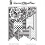 Hot Off The Press Silicone Stamp Flowers & Ribbons