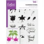 Crafter’s Companion A5 Photopolymer Stamp Flourishing Fuchsias | Set of 14