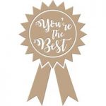 Spellbinders Glimmer Hot Foil Stamp Plate You’re the Best Ribbon Sentiment