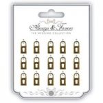 Craft Consortium Vintage Metal Lock Charms Small Set of 15 | Always & Forever