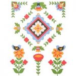 Sizzix Thinlits Die Set Folk Art Elements Set of 18 by Courtney Chilson
