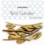 Sticker Kitten Bird Garden Wooden Leaves and Branches | Set of 16