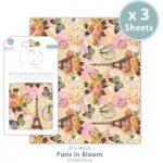 Craft Consortium Decoupage Paper Pad Paris in Bloom | 3 Sheets