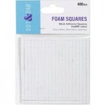 Dot and Dab Foam Adhesive Squares Double Sided 5mm x 5mm x 2mm Black | 400 Pieces