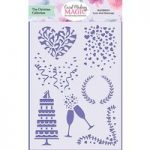 Card Making Magic Stencil Love & Marriage 5in x 7in by Christina Griffiths