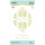Spellbinders Hot Foil Plate Christmas Damask Jubilee Holiday Collection by Becca Feeken | Set of 4