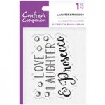 Crafter’s Companion Clear Acrylic Stamp Laughter & Prosecco