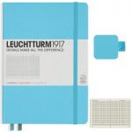Leuchtturm1917 Ice Blue Medium Notebook & Pen Loop Bundle | Squared